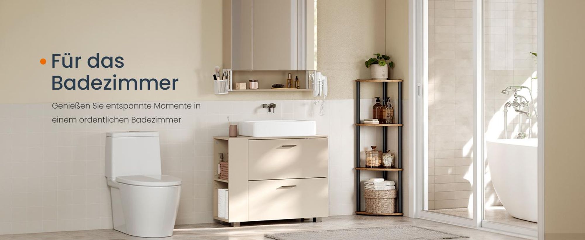 SONGMICS HOME Eckregal mit 4 Ebenen, Standregal für Wohnzimmer, Schlafzimmer, Küche, 38,3 x 27 x 104,8 cm, braun-schwarz
