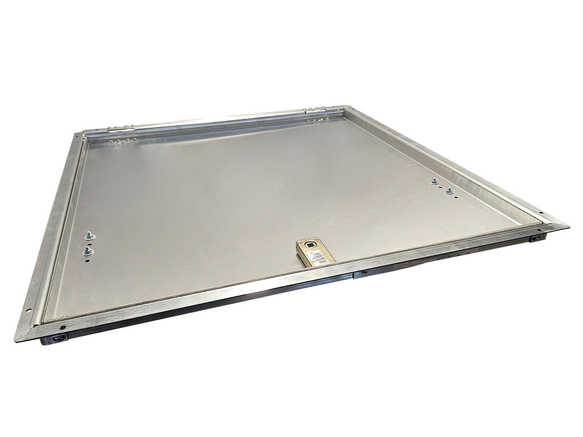 Schachtabdeckung EDELSTAHL 600x800x25 Gullideckel Revisionsklappe + 2 Stoßdämpfer