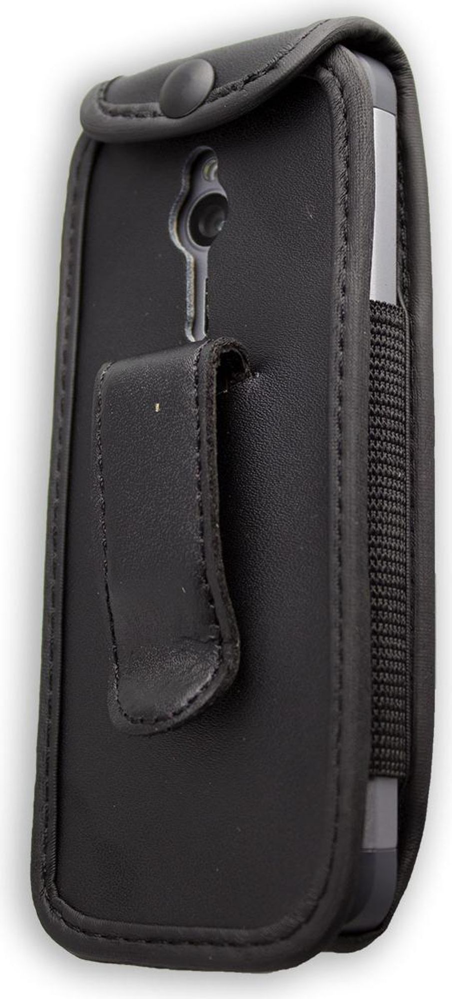 caseroxx Ledertasche mit Gürtelclip kompatibel mit Nokia 230 aus Echtleder, Tasche mit Gürtelclip und Sichtfenster Bild 2