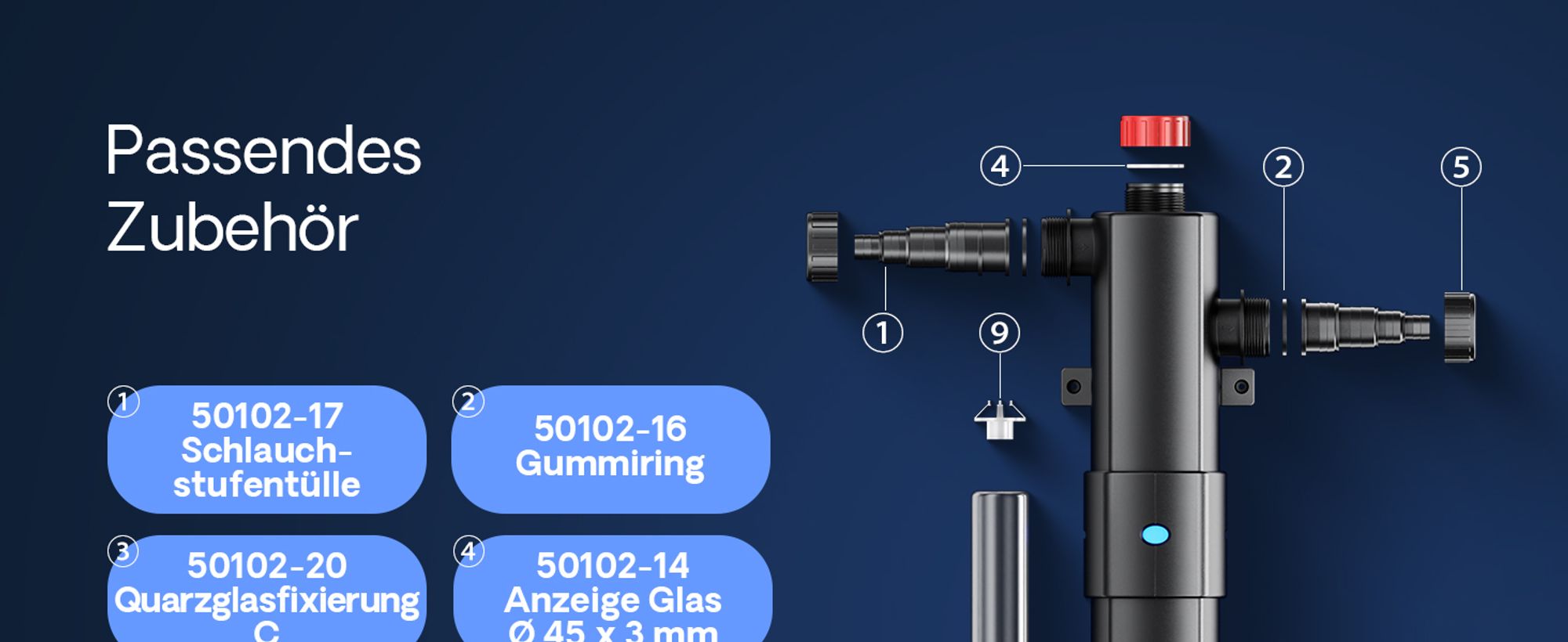 SunSun CUV-236 Teichklärer 6000 l/h / 36 W UVC, Vorklärgerät für Teichfilter & Teichpumpe, Wasserklärer mit UV-Lampe, Lichtfilter zur Algenbekämpfung