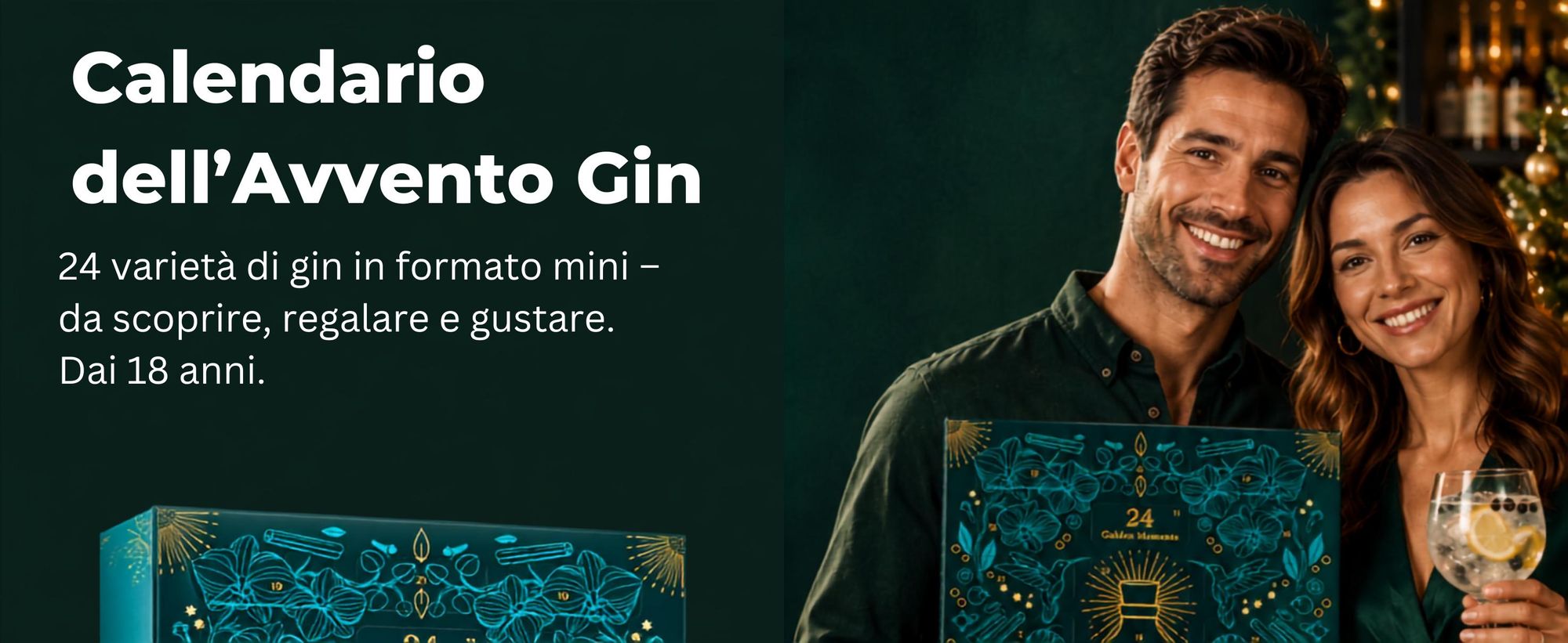 BOXILAND® calendario avvento gin 2026, 24 tipi da 0,02 l, degustazione gin