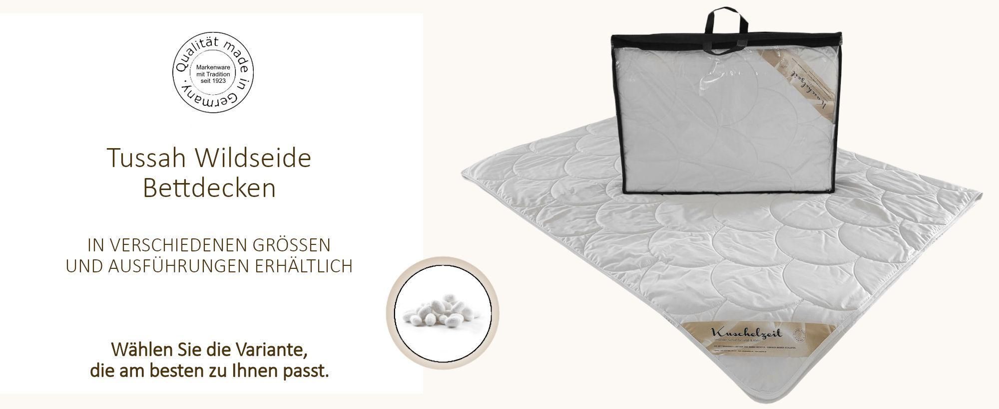Wildseide extra leichte Sommerdecke Kuschelzeit in 135x200 cm 100% Seide