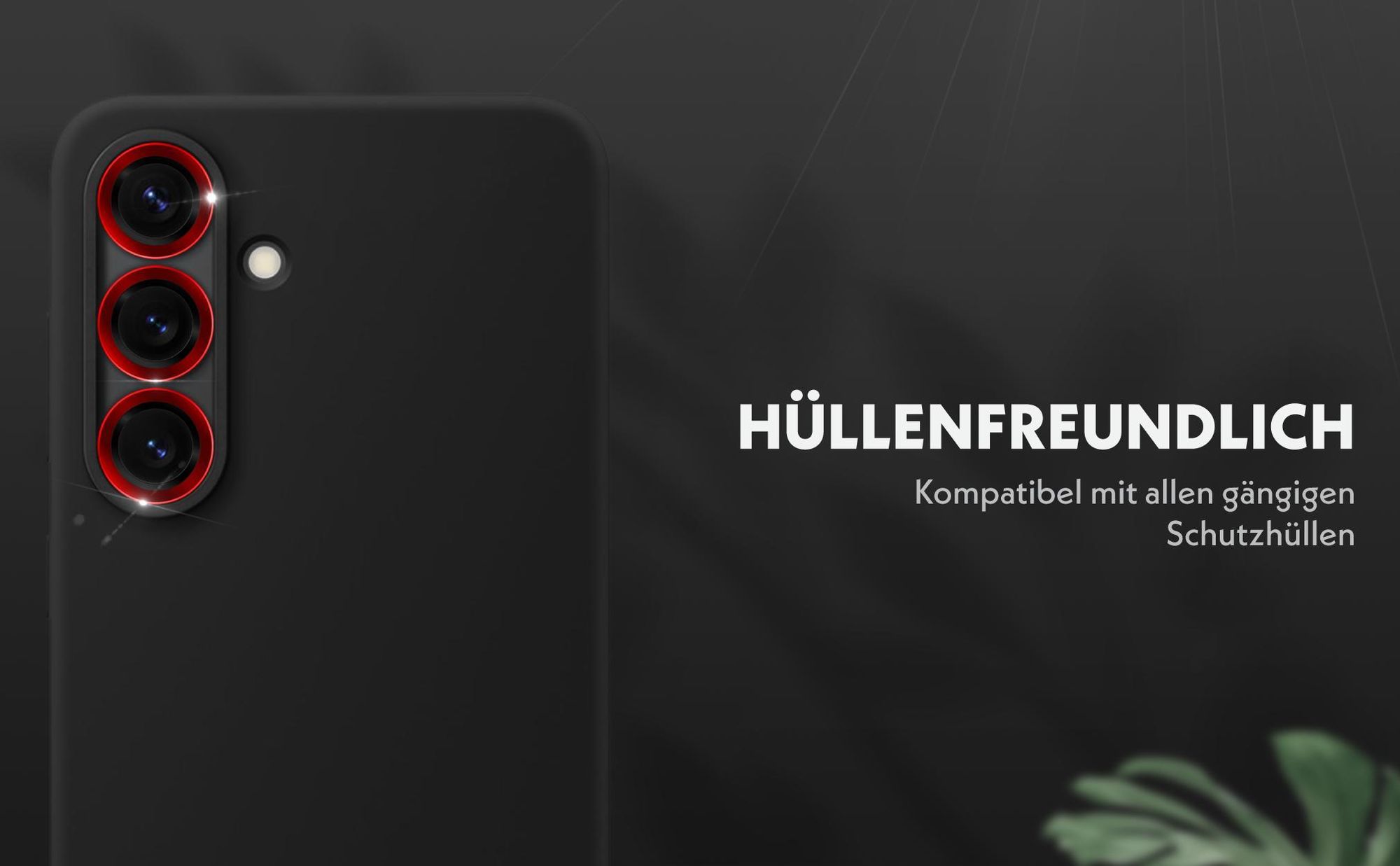 Kameraschutzglas Set für Samsung Galaxy S25 kompatibel mit allen gängigen Hüllen