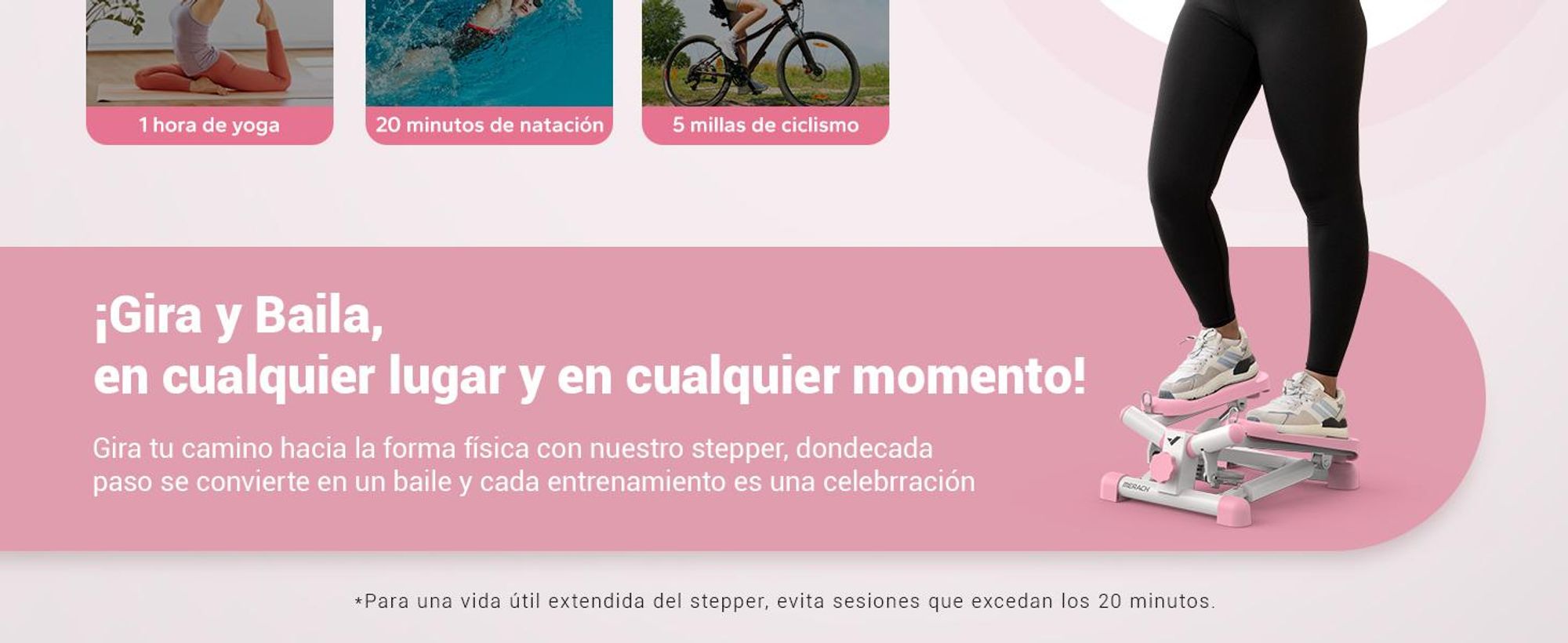 Stepper 2 en 1 MERACH con aplicación, zancada ajustable hasta 35 cm, pantalla LCD y motor silencioso. Máquina de escalones para uso doméstico, con capacidad de soporte de hasta 150 kg