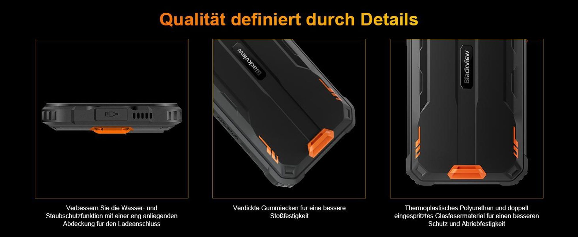 Blackview BV5300 Plus NFC Outdoor Smartphone Ohne Vertrag, 6,1 Zoll, 16GB+128GB, Helio Octa-Core, 6580mAh, Dual Nano-SIM, DokeOS 4.0