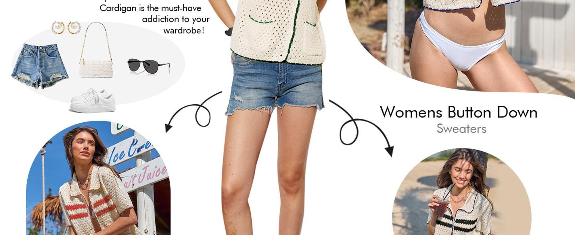 Eine lässige,locker sitzende und stylische Damenstrickjacke mit Knopfleiste,Größe:L