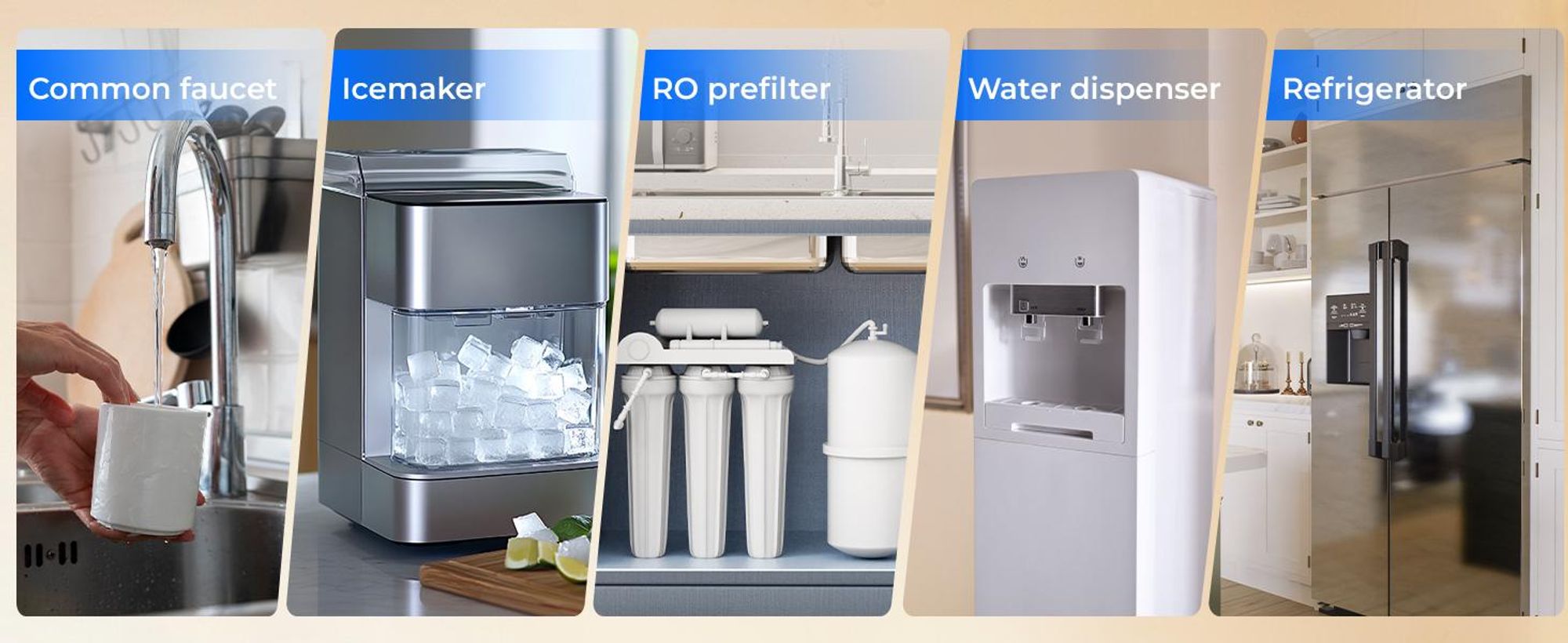 Waterdrop UL12A Untertisch Wasserfilter System, Kein Bohren Erforderlich, Einfache Installation, NSF/ANSI 42 , 11000 Gallonen