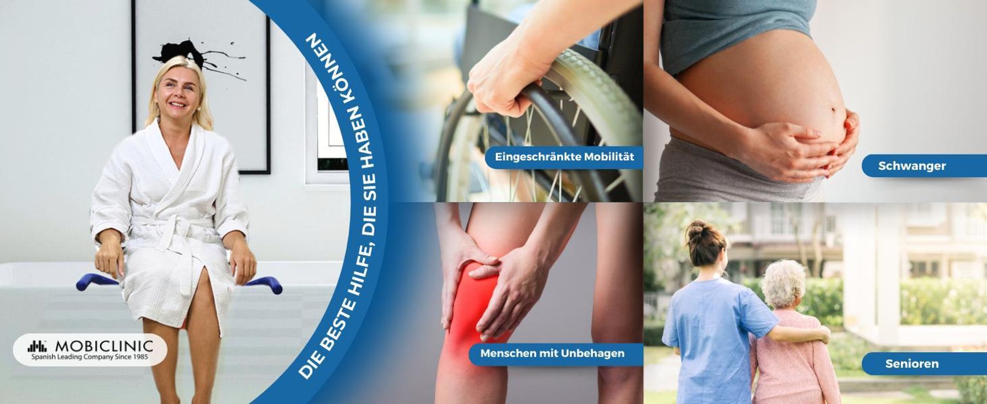 Mobiclinic Drehbarer Duschstuhl Badewannensitz Drehbar 360º Drehstuhl Dusche Duschstuhl mit Armlehnen und Rückenlehne Verstellbar Wannensitz Lago