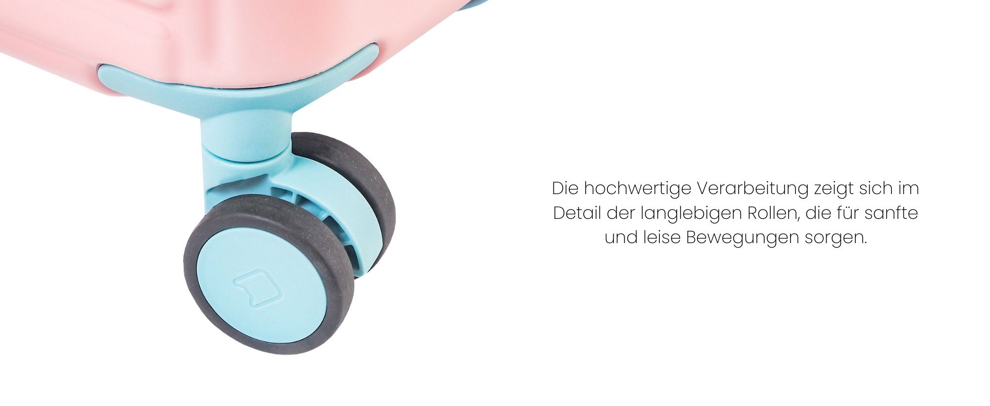 Aga Travel Kofferset 2-teilig MR4673 – Trolley Koffer 66L & 93L in Rosa/Blau – Hartschale ABS+PC mit TSA-Schloss & 360° Rollen, leicht & robust