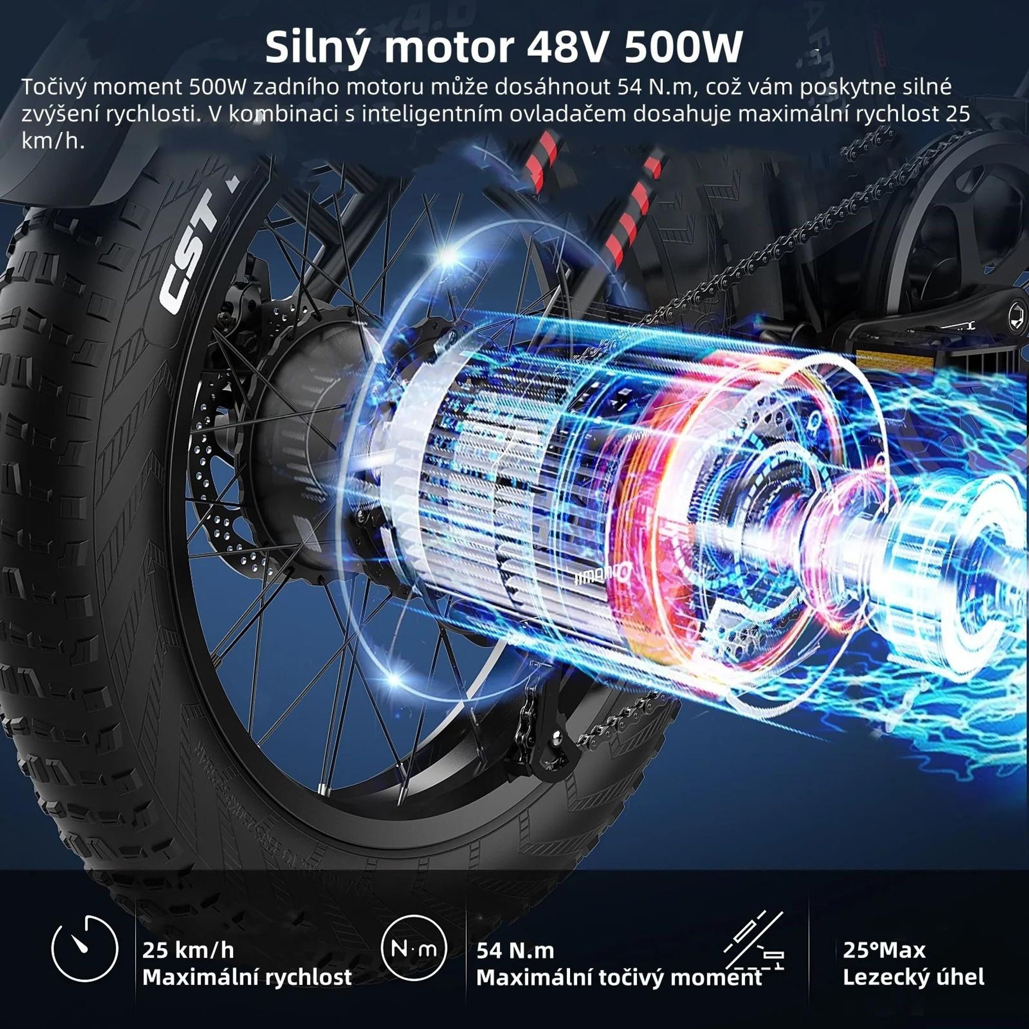 Elektrické kolo FAFREES F20 Max - Baterie 48V 30Ah, pneumatiky 20", mechanické kotoučové brzdy - Černá barva