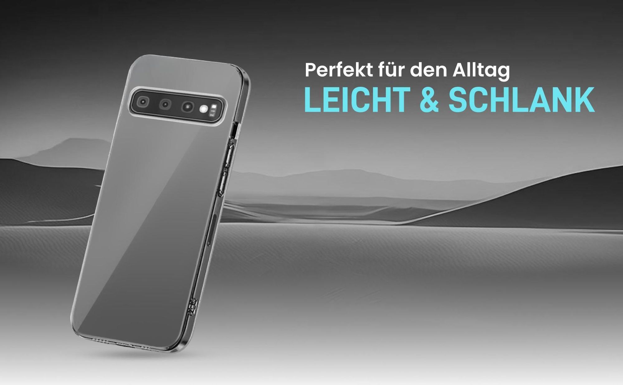 Hochtransparente Hülle für einen schlichten Look kompatibel mit Samsung Galaxy S10