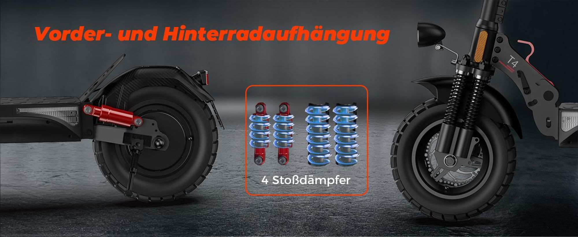 E Scooter mit Straßenzulassung, 10 Zoll Offroad Luftreifen, Batterie 12,5 Ah 60–70 km Reichweite, LCD-Instrumententafel, Maximale Tragfähigkeit 150 kg
