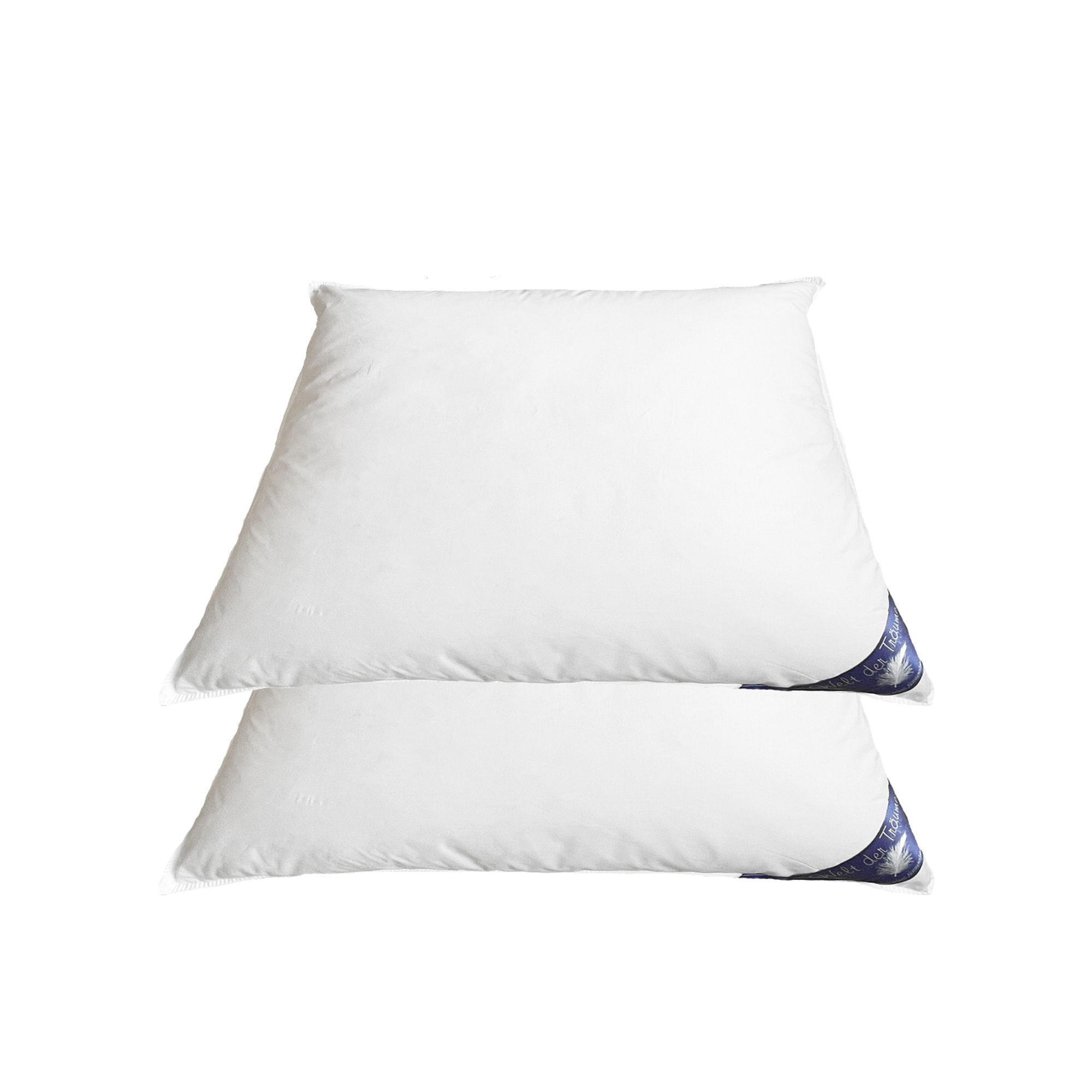 2 Stück (Set) 15% Daunen Kissen 40x40 cm, Füllgewicht: 300 Gramm
