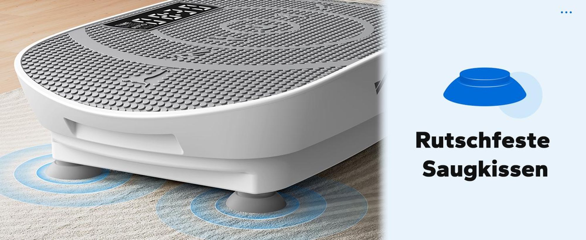 Vibrationsplatte – Mini-Vibrationsplattform mit LED-Display, mit Fernbedienung, für Ganzkörpertraining zu Hause, bis 136 kg
