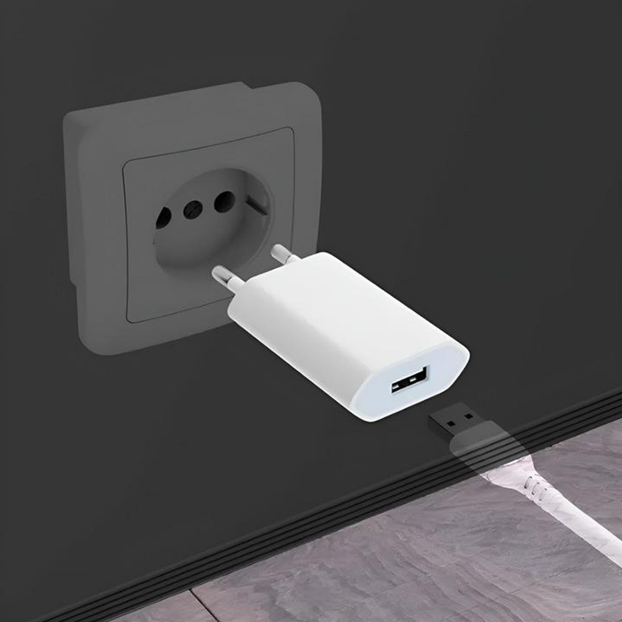 Netzlader Usb 1A Wandstecker Für Smartwatch Und Kamera