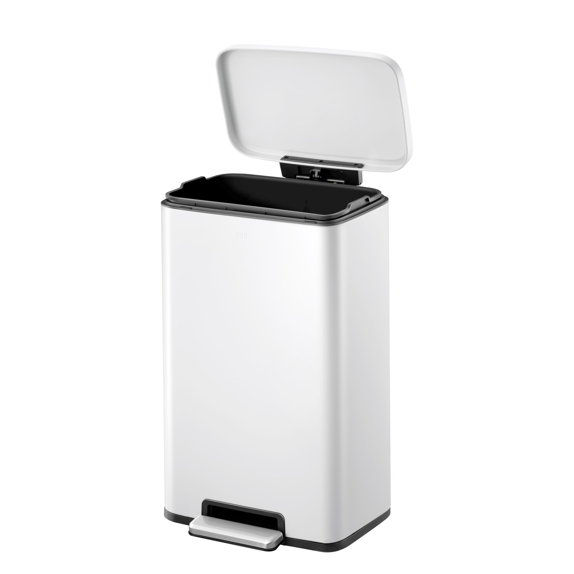EKO - Madison Treteimer 30 Liter - Stainless Steel Plastic - Matt Weiß