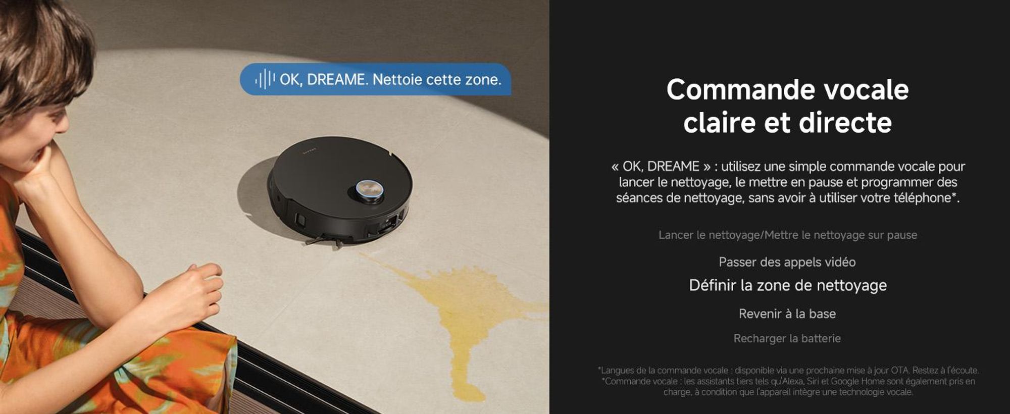 Dreame Matrix10 Ultra, modèle combiné, noir, rond, sac à poussière, 0,31 l, rechargeable