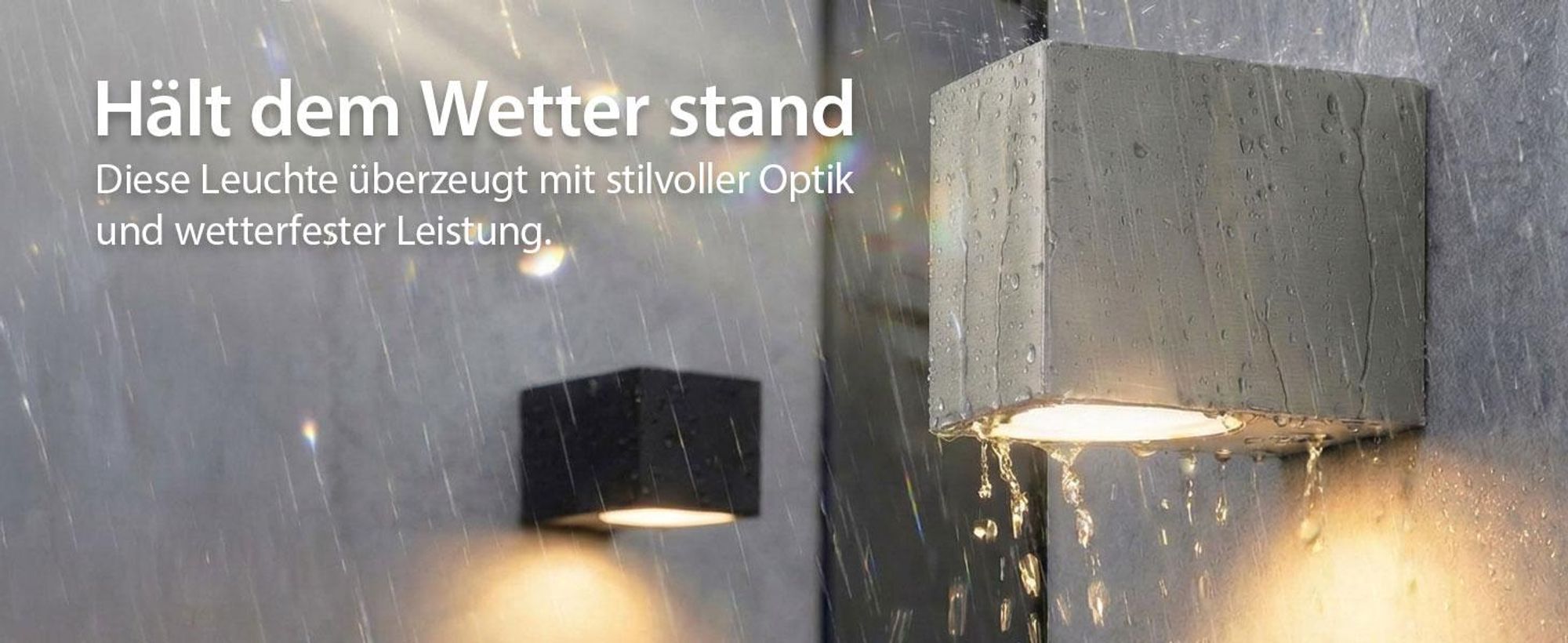 Maxkomfort Außenleuchte Wand 1268-SN1 1x GU10 IP44 Aluminium in Edelstahl Optik