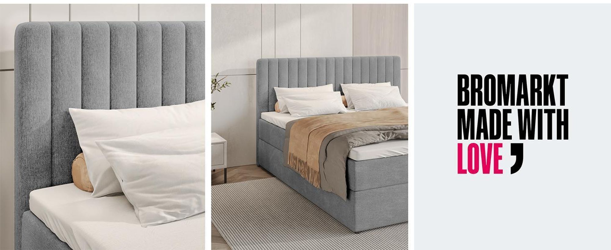 BroMARKT Boxspringbett DREAM mit 2 Bettkasten, Bonell-Matratze, Polsterbett, Bett (Schwarz, Kronos 7, 180 x 200 cm)