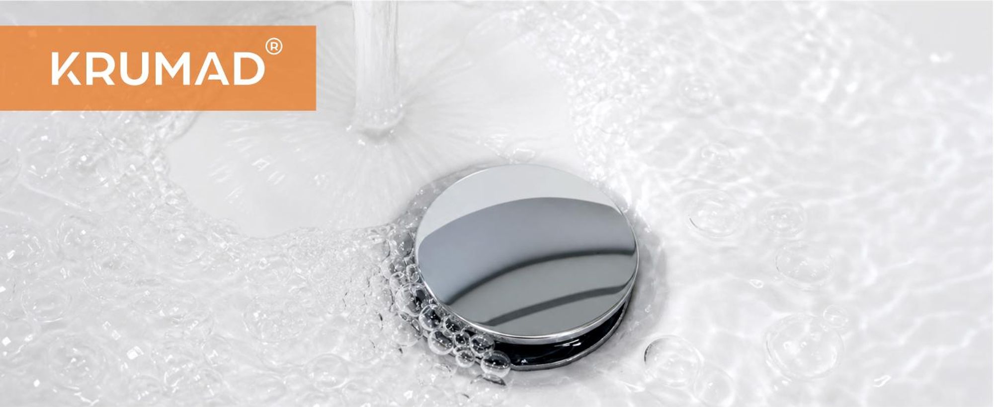 KRUMAD 2-er Set Pop Up Ablaufgarnitur für Waschbecken 40,5 mm, Waschbeckenstöpsel mit Überlauf, Abflussstopfen Chrom für Waschtisch