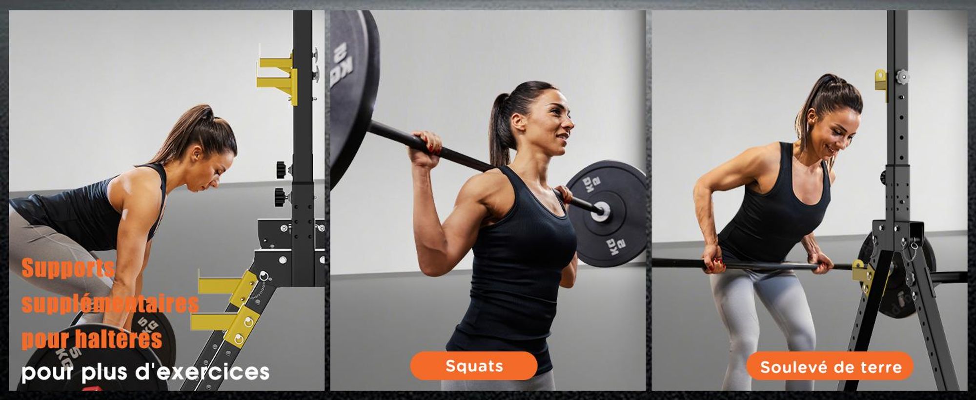 DH FitLife Power Tower Pliable – Station de Dips avec Barre de Traction, Supports pour Haltères et Charge Maximale de 150kg