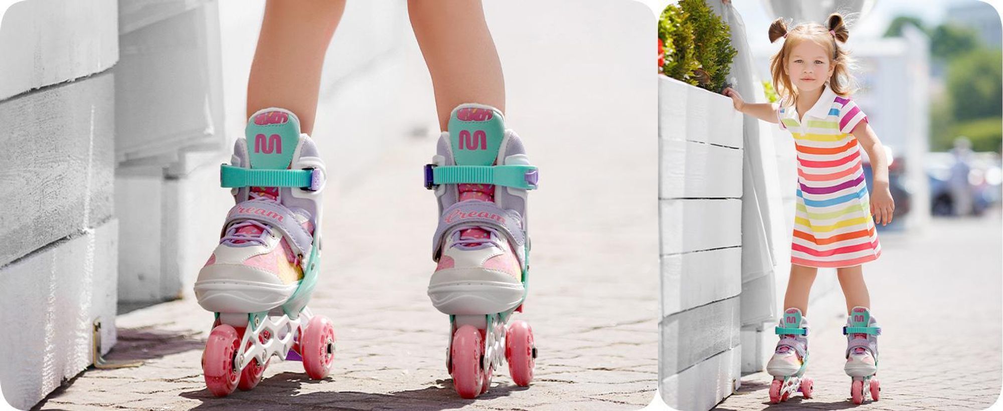 meteor Inlineskates 4in1 Kinder Inliner Rollschuhe Roller Blades Quad Skates Kinder Inlineskates Painter S 30-33