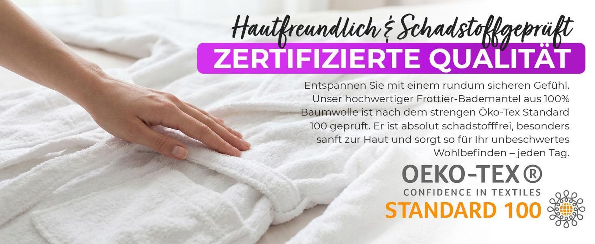 AR Line Bademantel mit Schalkragen 100% Baumwolle 450 g/m² – Uni Frottier Wellnessbademantel, Größen S–XXXL, in Farbe: Weiß, in Größe: L