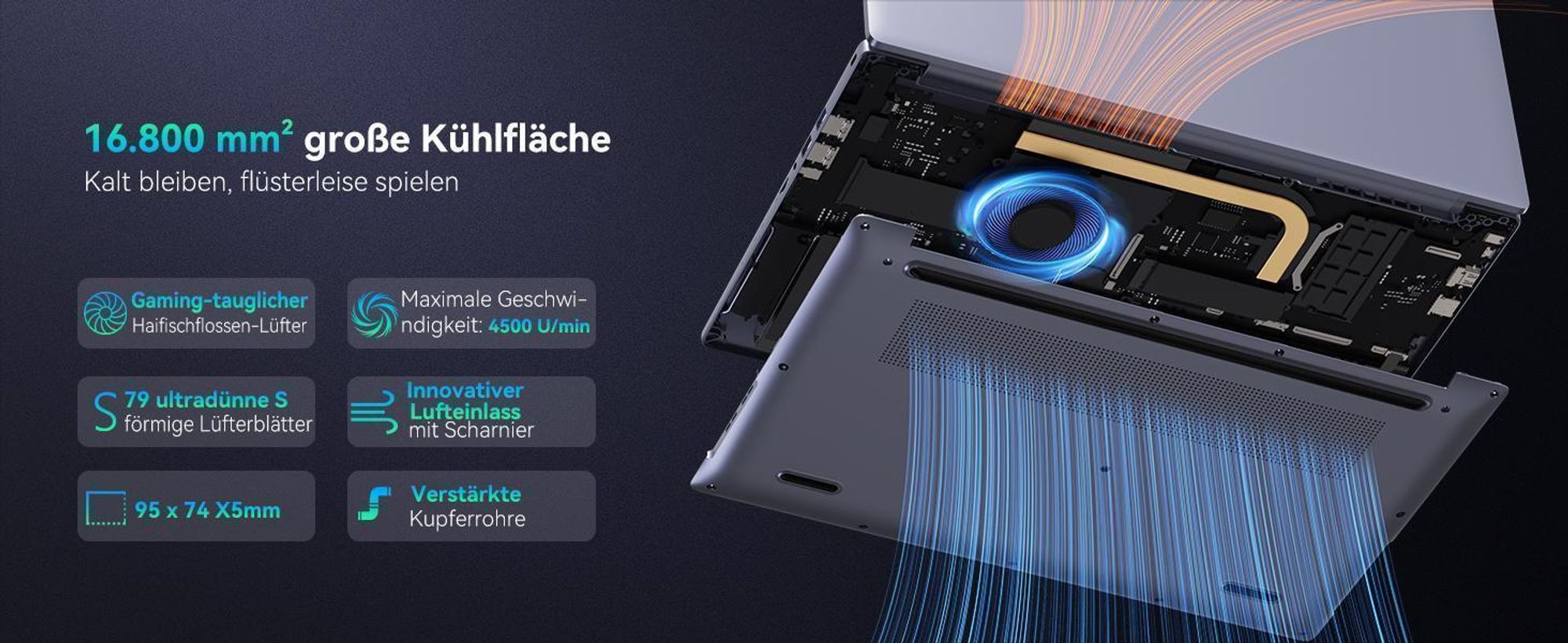 Blackview 15.6" FHD Acebook 6 Laptop, AMD Ryzen 3300U Notebook 4x3.5Ghz, 16GB DDR4+512GB SSD/1TB, 180° drehbar, Windows 11, Tastatur-Aufkleber