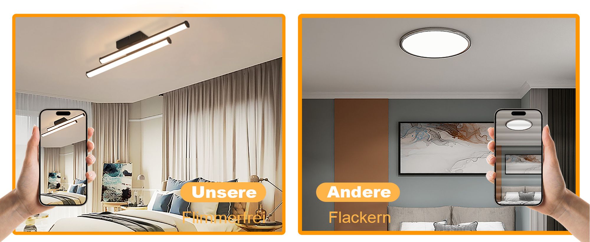 ZMH Deckenleuchten Moderne Wohnzimmerleuchten Schwarz 12W Schlafzimmerleuchten 3000K Küchenleuchten Interior Design Warm White Kitchen Hallway LED