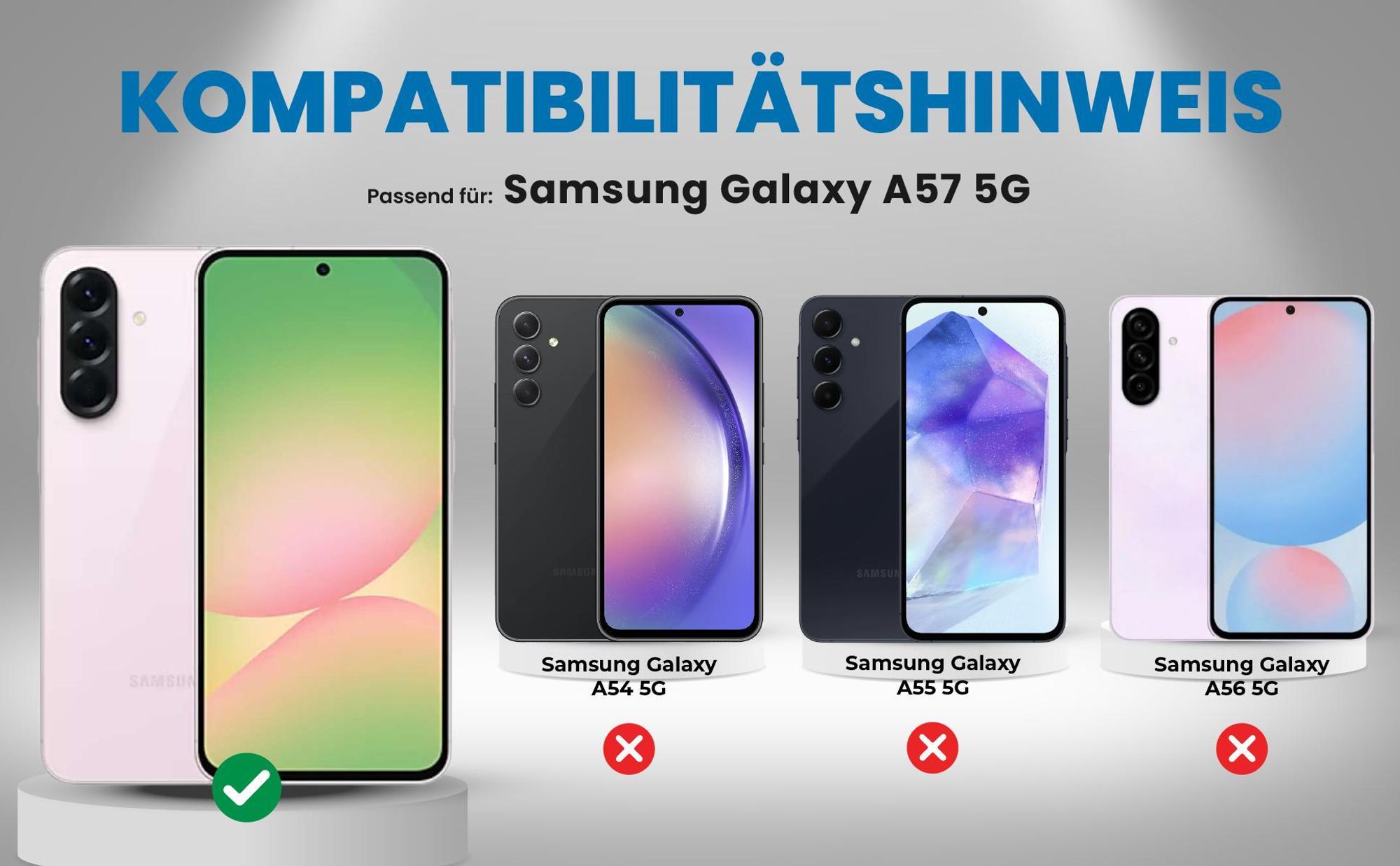 Kompatibilitätshinweise Hülle für Samsung Galaxy A57 5G