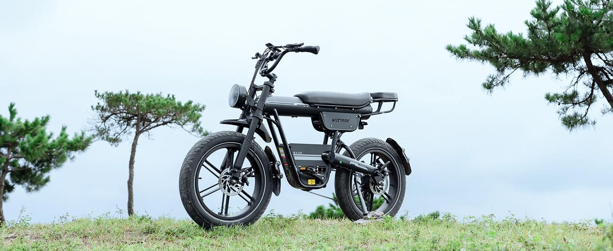 HITWAY E-Bike BK30 Elektrofahrrad mit 20" x 4.0" Fat Reifen, 48V 23,4Ah , 25 km/h Pedelec, 7-Gang, 80-150 km Reichweite, Federgabel, Unisex