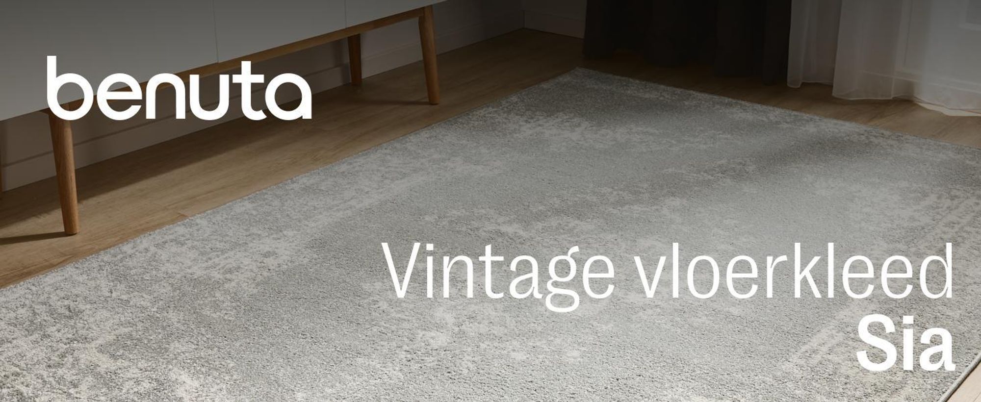 benuta Vintage tapijt woonkamer Sia Taupe 200x300 cm Woonkamer tapijt Slaapkamer zacht oosters Rechthoekig