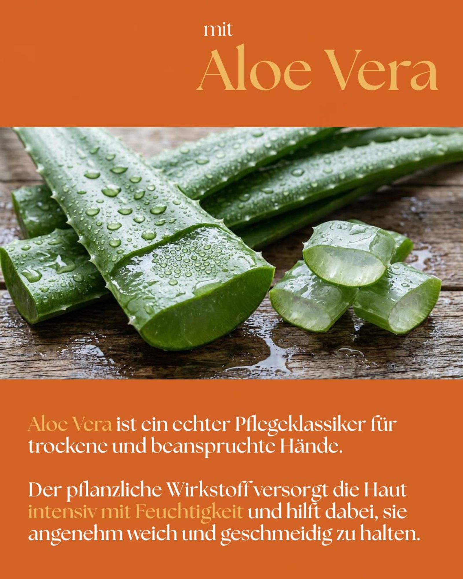 VALENTIN Kosmetik Handcreme Orange & Sandelholz mit Sheabutter, Aloe Vera, Kamillenblütenextrakt & Vitamin E 300ml