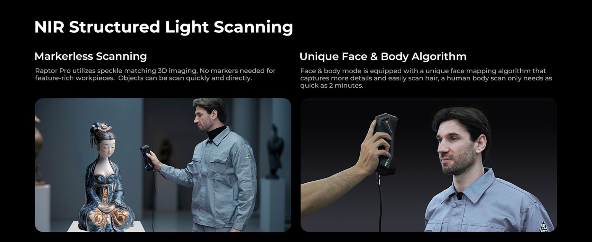 Creality Raptor Pro 3D Scanner, für Auto Custom, 22 Kreuz +7 parallele blaue Laserlinien, Objekte zwischen 5-4000 mm