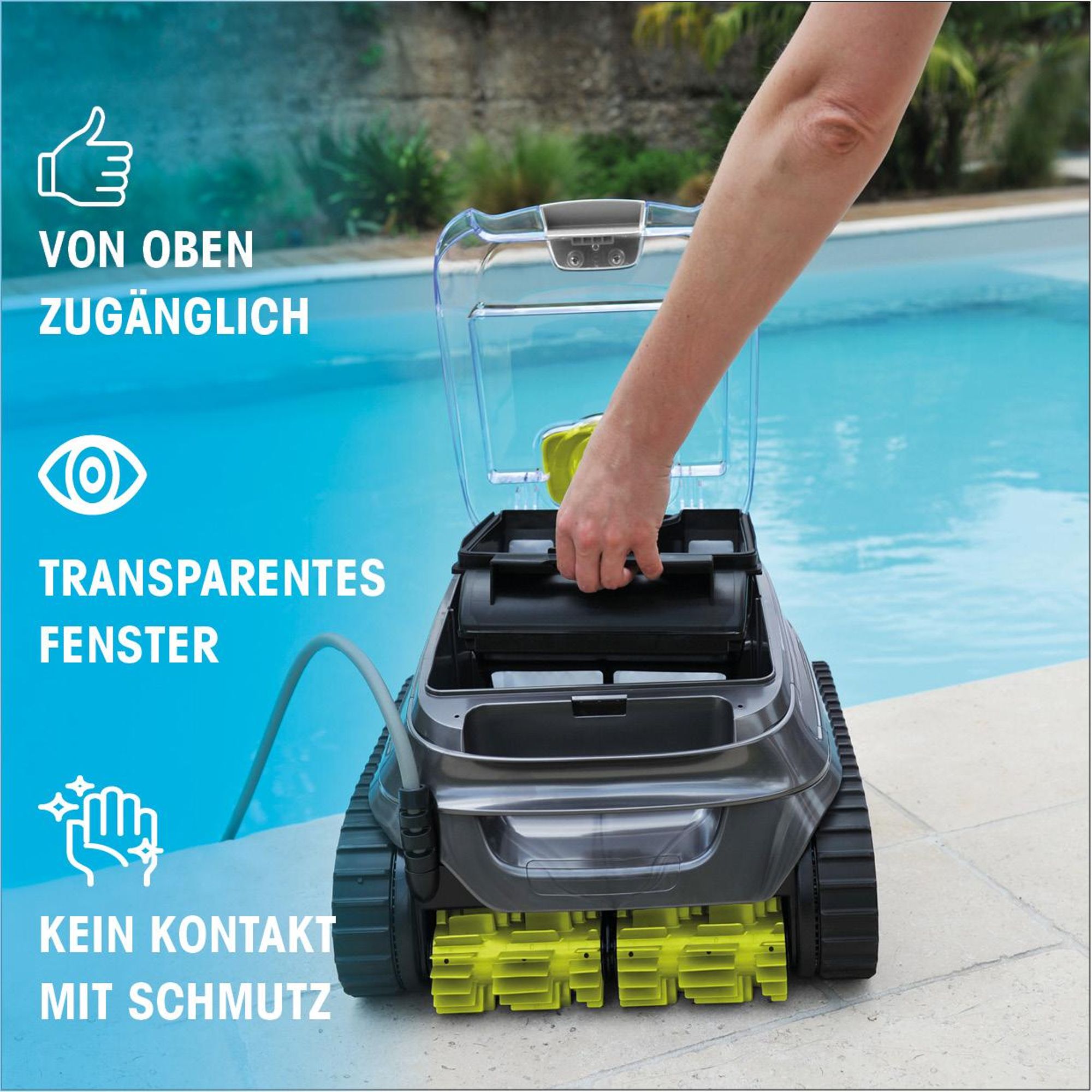 ZODIAC Poolroboter WR000311 - CNX 2020 – Elektrisch, Boden- & Wandreinigung, Leistungsstark & Effizient, für Pools bis 40 m²
