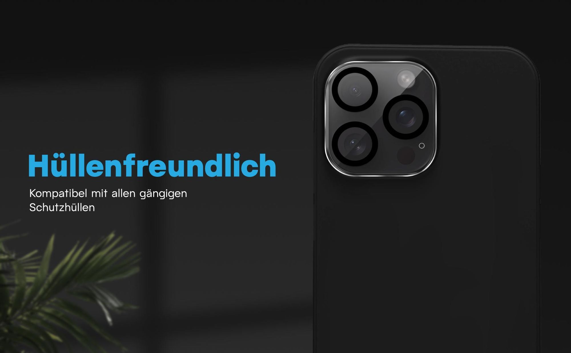 Kamera Schutzglas für Apple iPhone 13 Pro kompatibel mit allen gängigen Hüllen