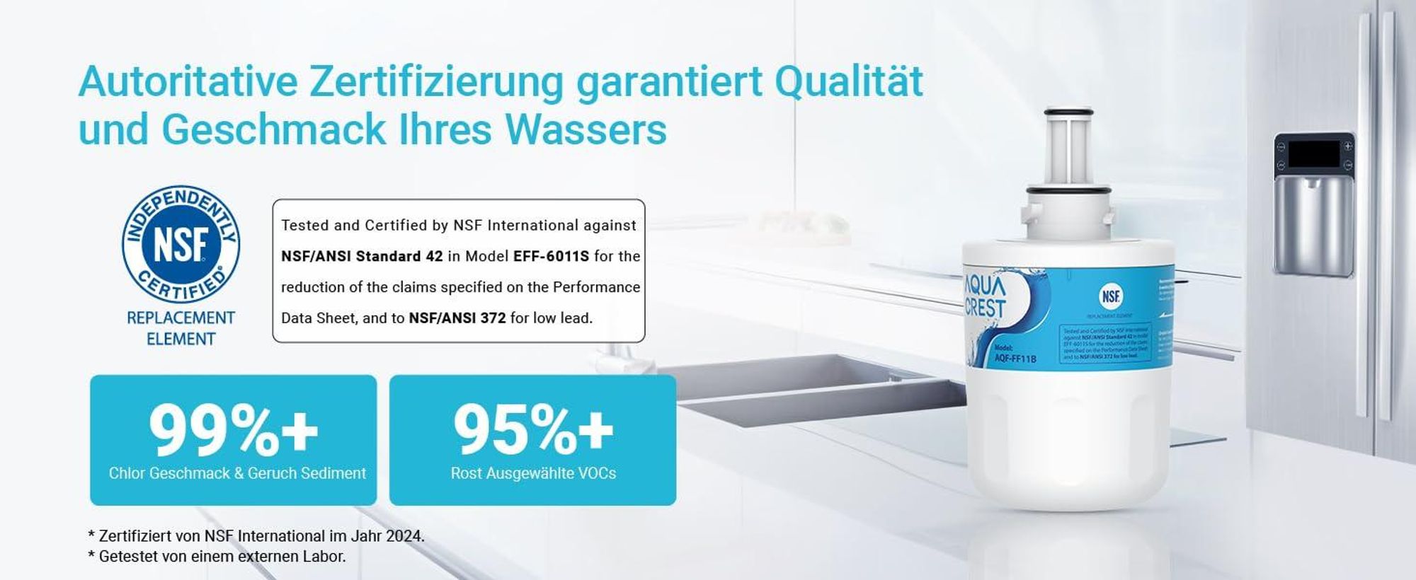 AQUACREST DA29-00003G Kühlschrank Wasserfilter, Kompatibel mit Samsung® Aqua Pure Plus DA29-00003G, DA29-00003B, DA29-00003A, DA97-06317A (3)