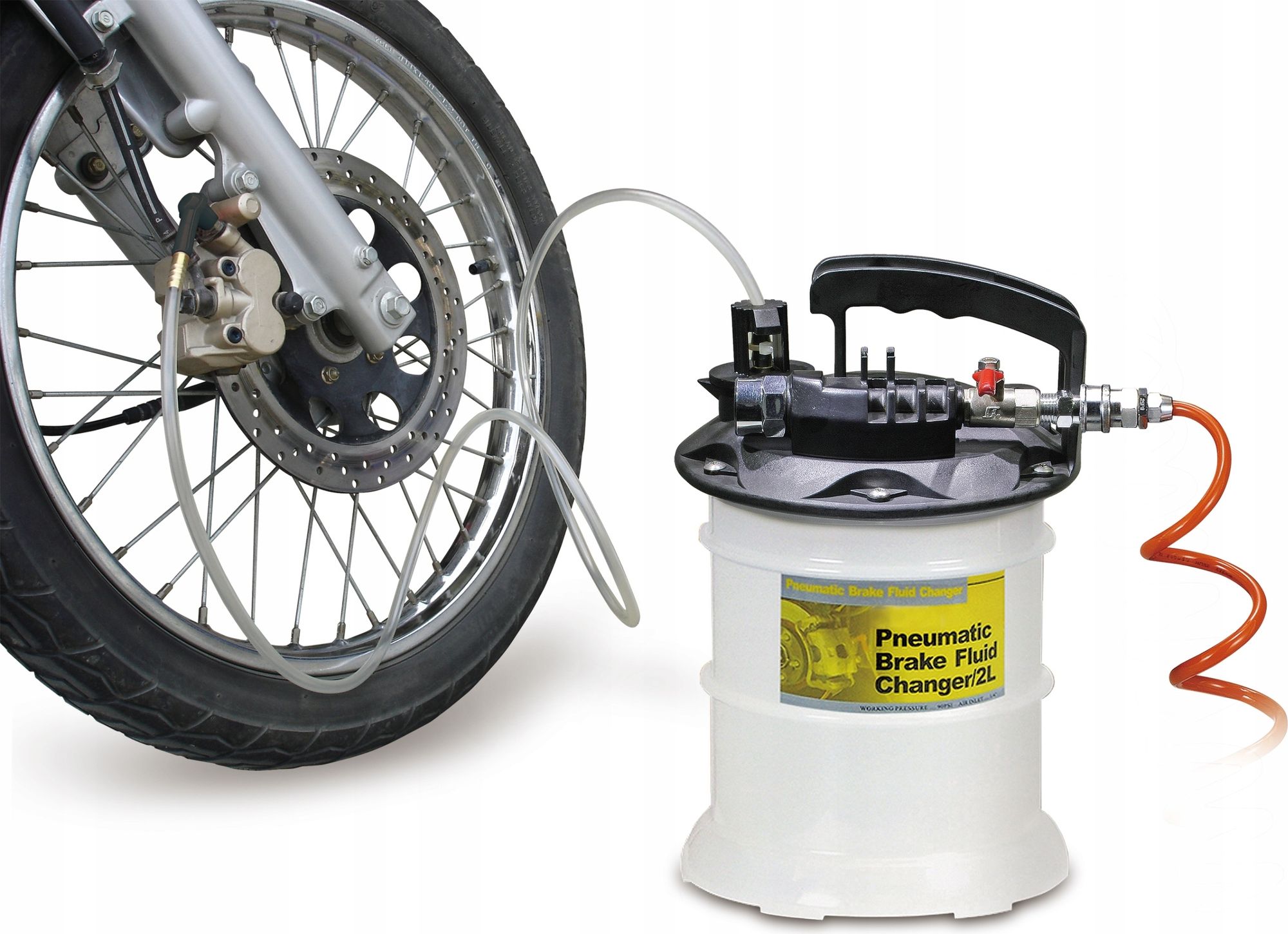 LUXTOM | Bremsenentlüftungsgerät Auto Druckluft, 2L, Bremsflüssigkeitswechselgerät