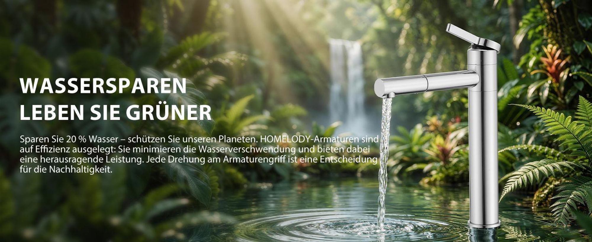 Homelody 2*Wasserhahn Bad hoch 360° drehbar Waschtischarmatur Mischbatterie Badarmatur für Bad, Waschbecken Armatur Chrom