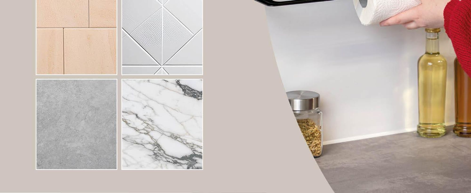 Porte-rouleau de papier essuie-tout dans la cuisine