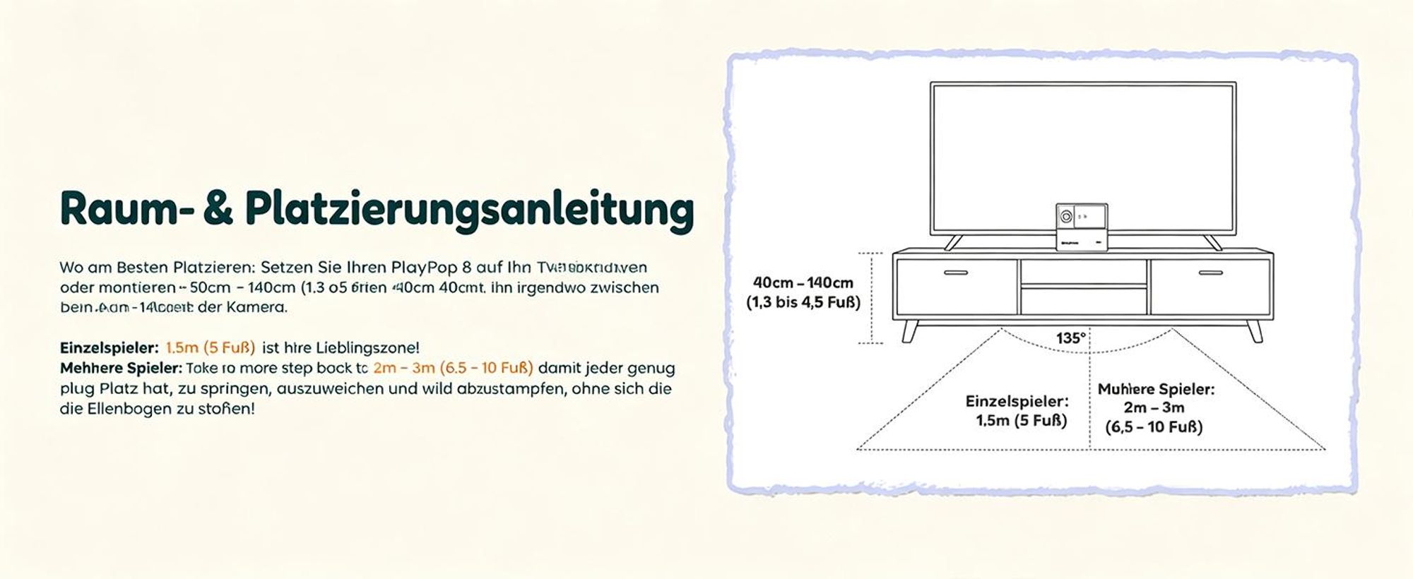 Blackview PlayPop 8 Spielkonsole für TV, 17-Punkt-KI-Tracking, ohne Controller, bis 4 Spieler, 6 Spielkategorien, HDMI, Geschenk für Kinder