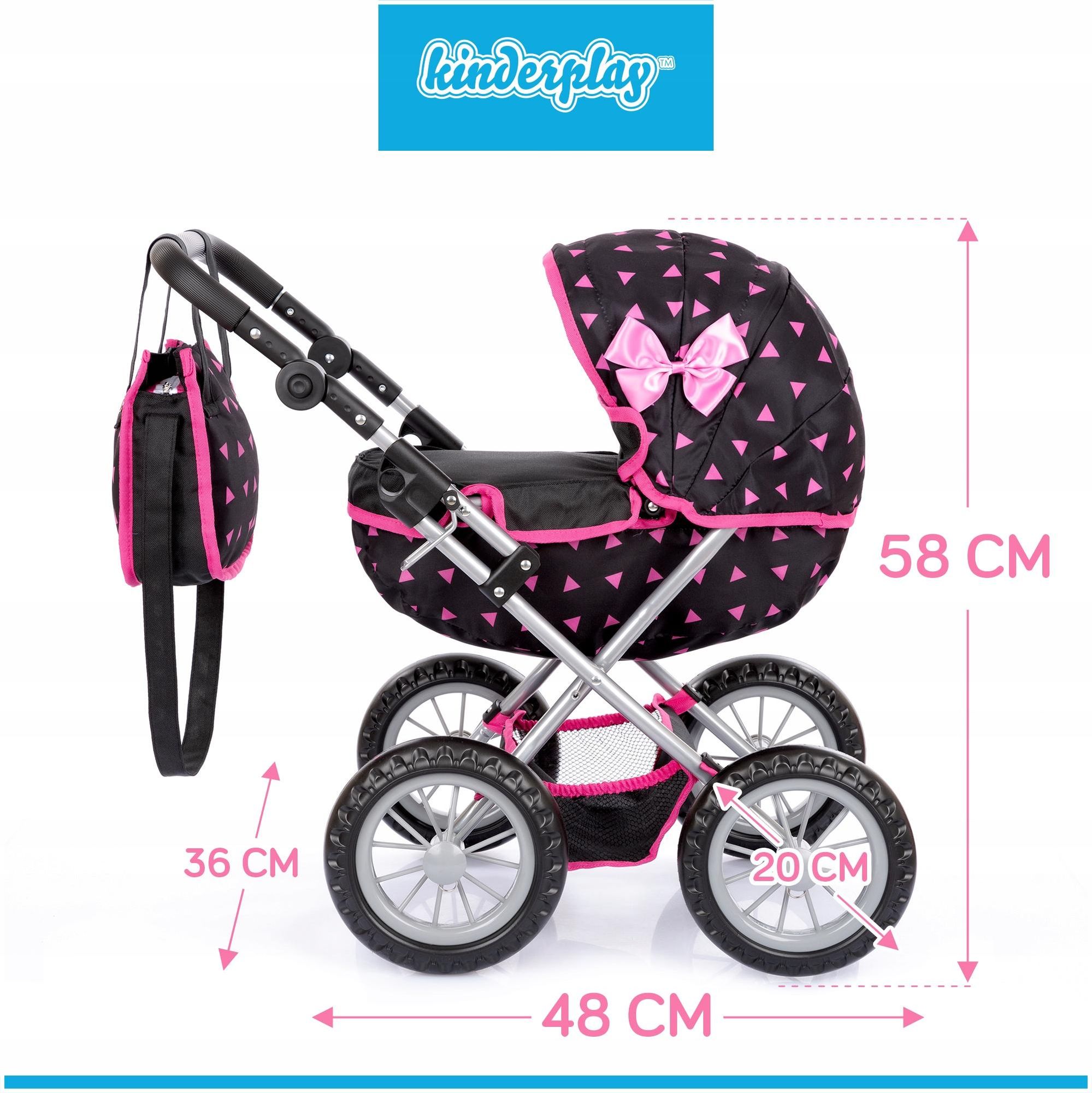 Kinderplay Puppenwagen Ansicht komplett