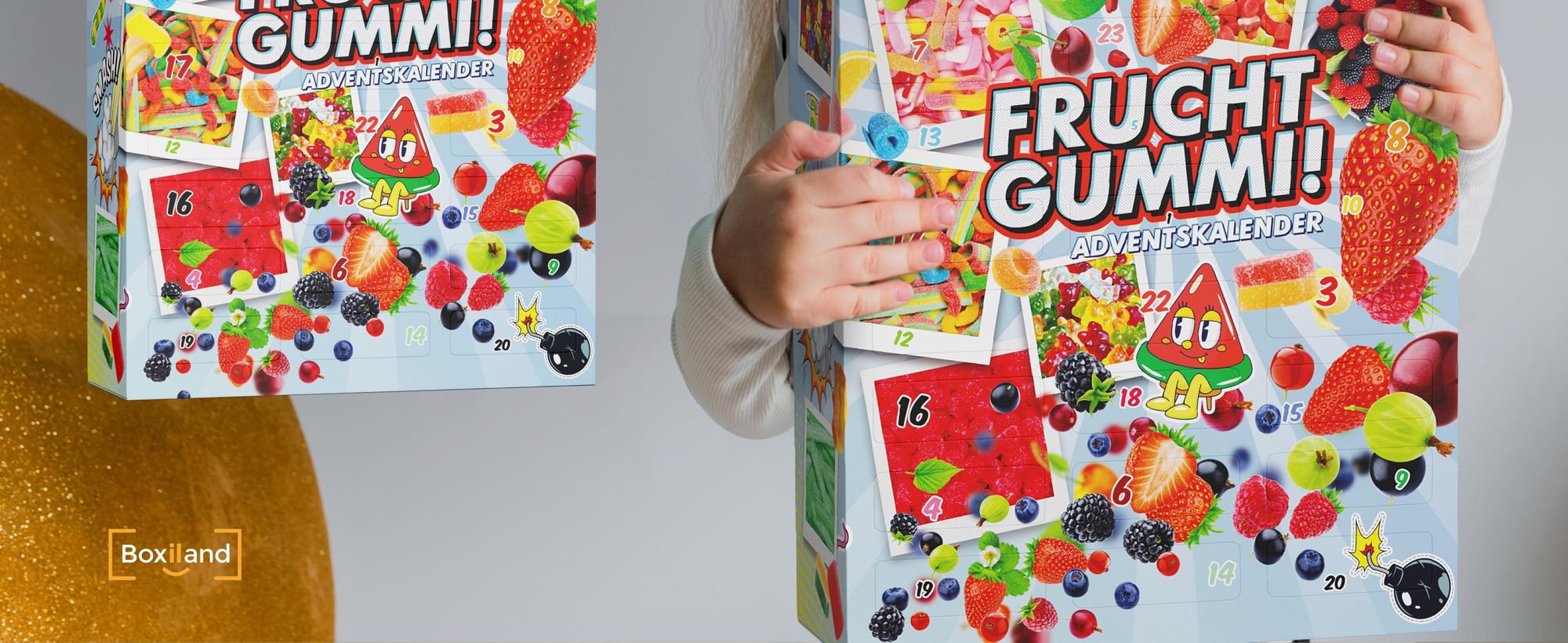 BOXILAND® calendrier avent bonbons gélifiés 2026, 24 types, sucré & acide