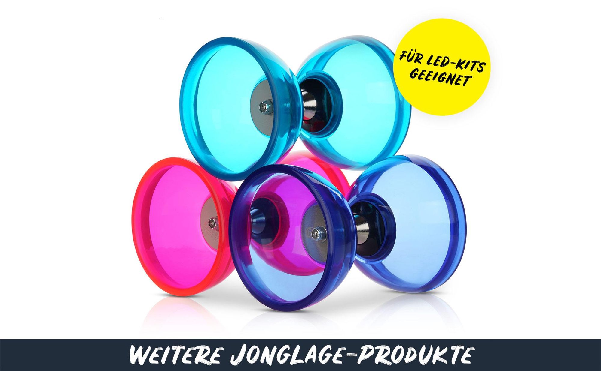 Diabolo Freizeit Diabolo Satz mit Kugellagerachse | Komplettes Starterset mit robuster Konstruktion für Anfänger und Fortgeschrittene | Hochwertige Ge