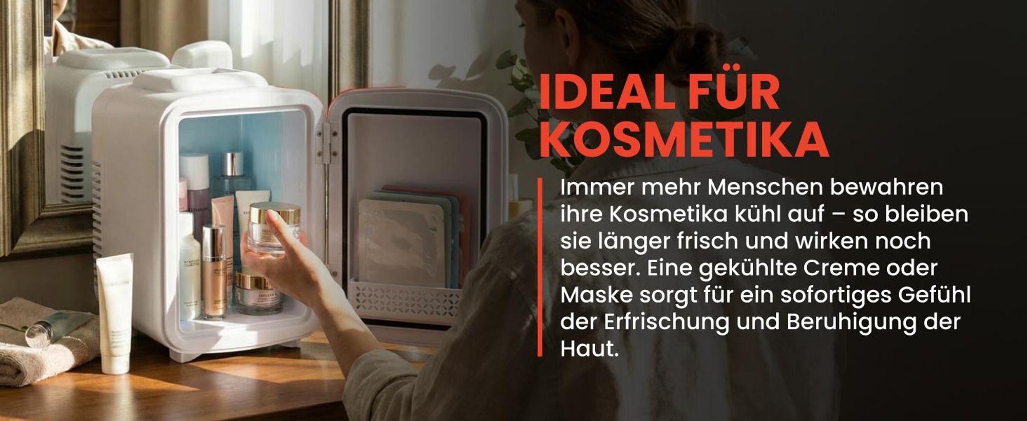 Kühlschrank kühlt heizt 4 Liter für Medikamente Getränke Kosmetik