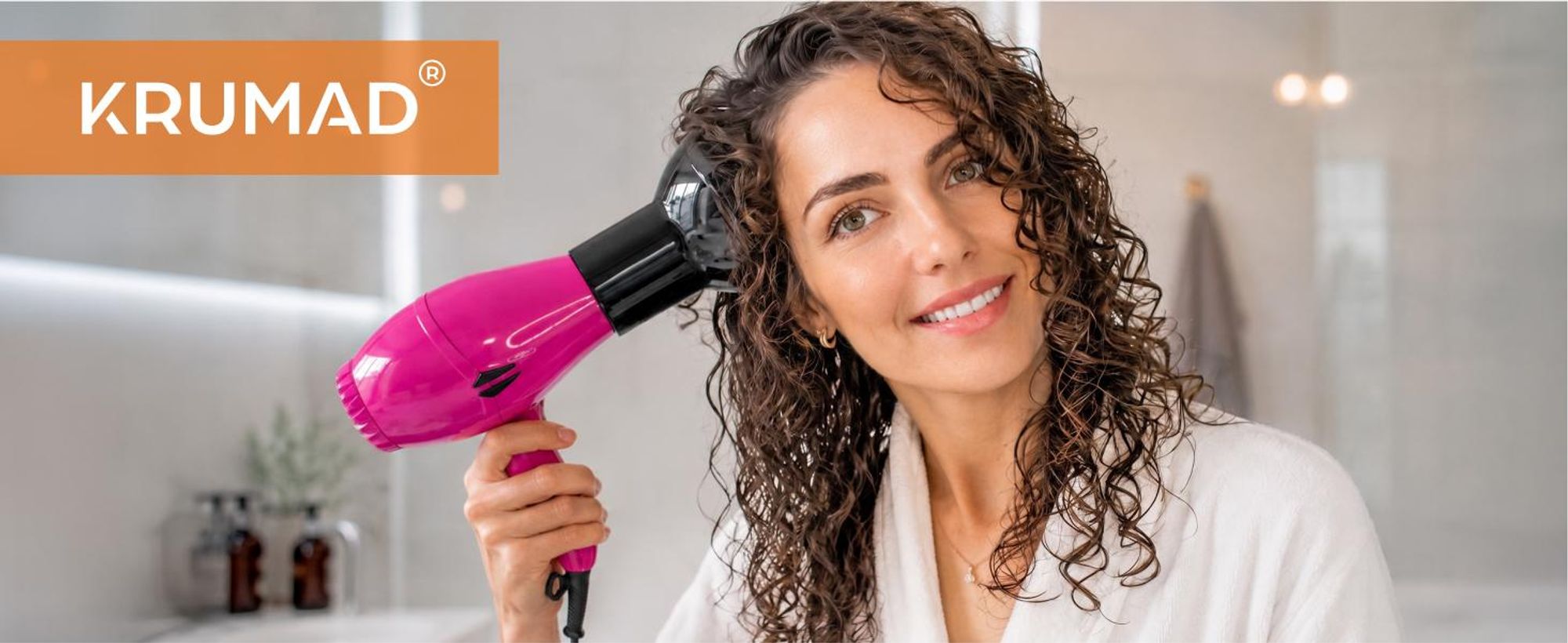 KRUMAD Diffusor Föhn Aufsatz, Diffuser Haare, Haar Diffusor für Locken & Wellen, Diffusordüse, passend für Haartrockner, Zubehör für Haartrockner