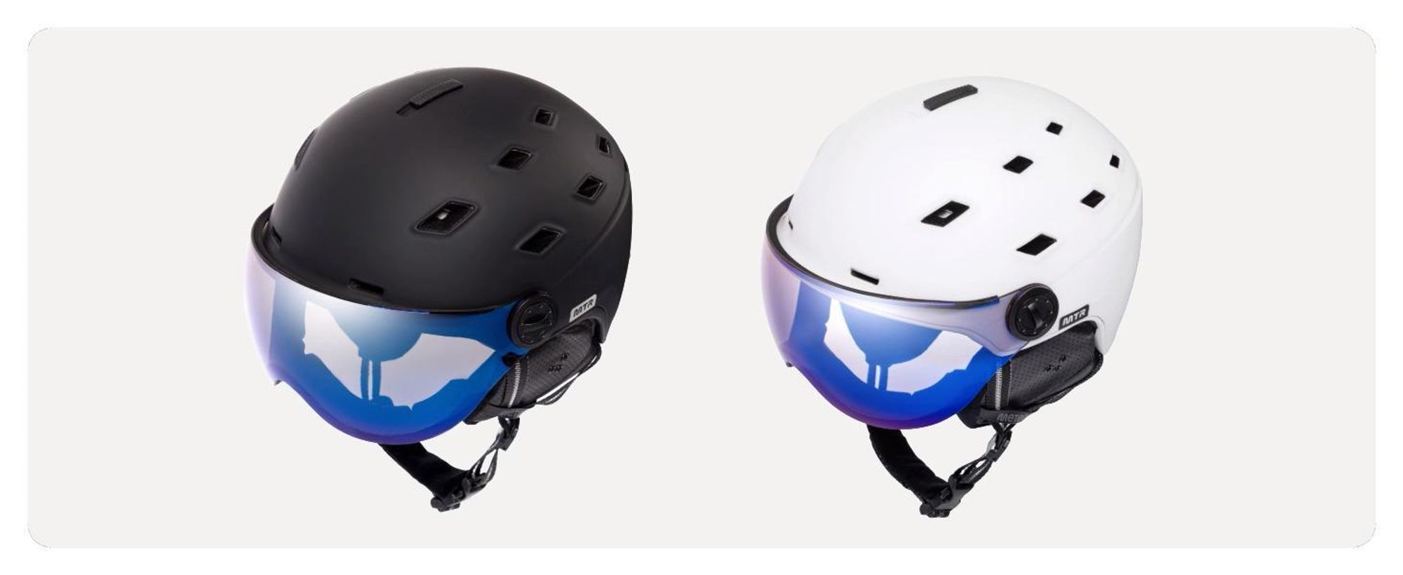 Meteor Glide Skihelm Snowboardhelm Snowboard Helm Ski Helmet mit Visier L 58-61 cm Schwarz