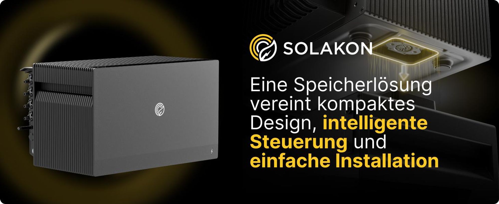 Solakon ONE All-in-One Balkonkraftwerk Speicher mit 2,11 kWh Kapazität, 2600W über 4 MPPTs, KI-Funktionen, Nulleinspeisung, Notstromfunktion