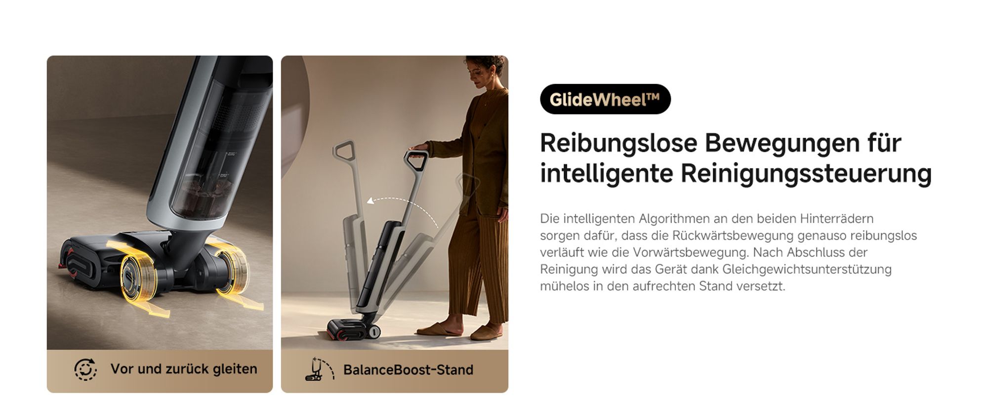 DREAME H15 Pro Heat Kabelloser Staubsauger, Nass/Trocken 2in1, 22000 Pa Saugleistung, 85℃ Heißwasser automatische Reinigung,Tangle-Free-Technologie