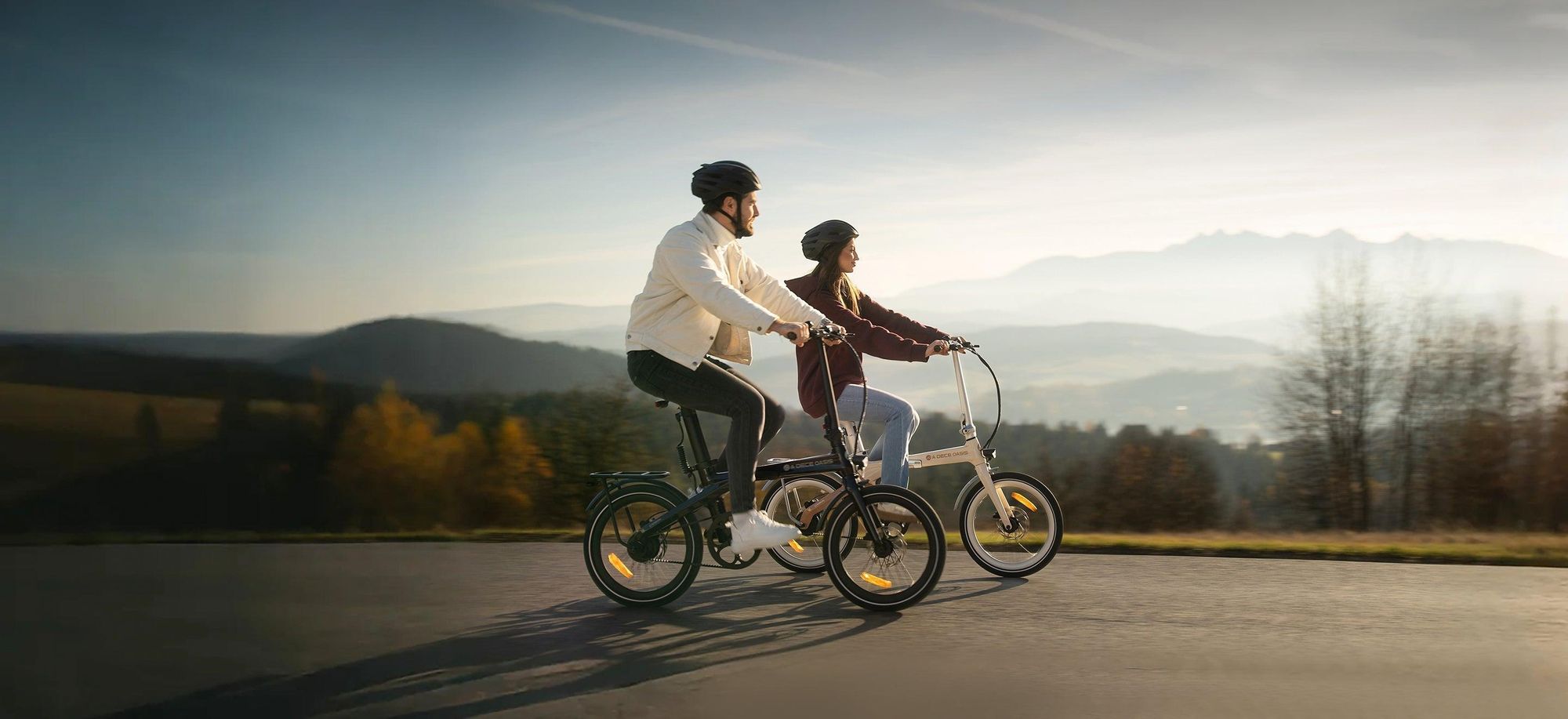 ADO E-Bike Air Carbon, elektrické kolo, skládací kolo, dámské/pánské elektrokolo, kolo, skládací kolo. Pohon řemenem, IPS LCD displej, GPS, aplikace ADO, 250W